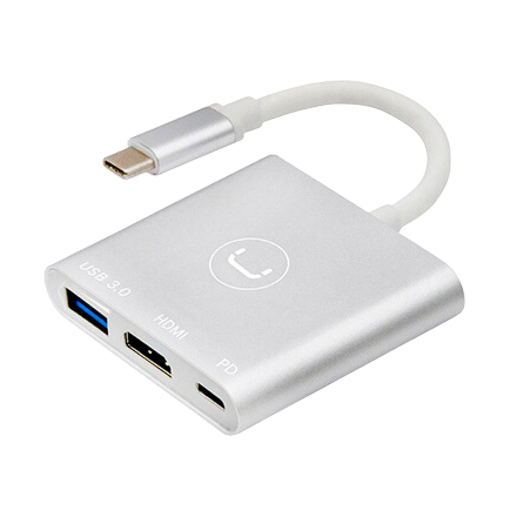 Hub Unno USB Tipo C 3 En 1 - USB 3.0 - HDMI _ Foto