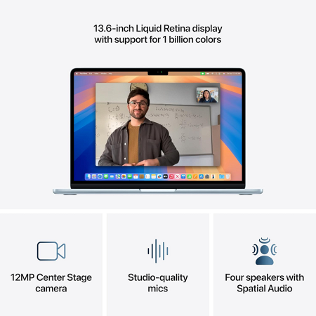 MacBook Air M4 2025 13.6" - 16GB - 512GB - Azul Cielo _ FotoThumb
