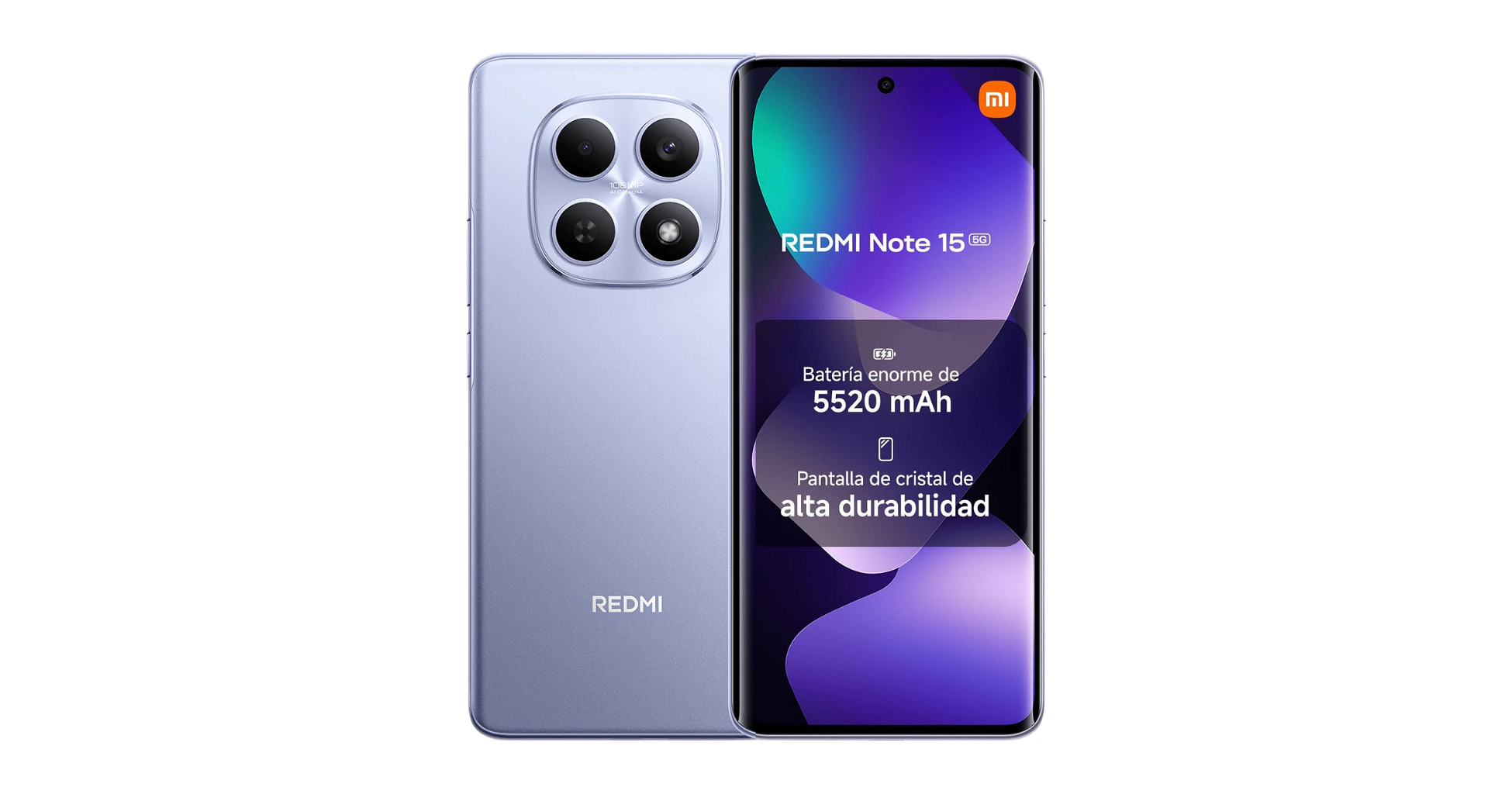 Celular Xiaomi Redmi Note 15 128GB - 6GB - 108MP - Morado Claro - Foto 4