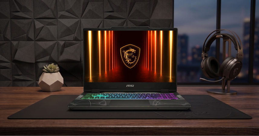 Notebook Gamer MSI Cyborg 15 15.6" FHD 144Hz - Core 7 240H - 16GB - 512GB - RTX 5060 8GB - Win11 _ FotoThumb