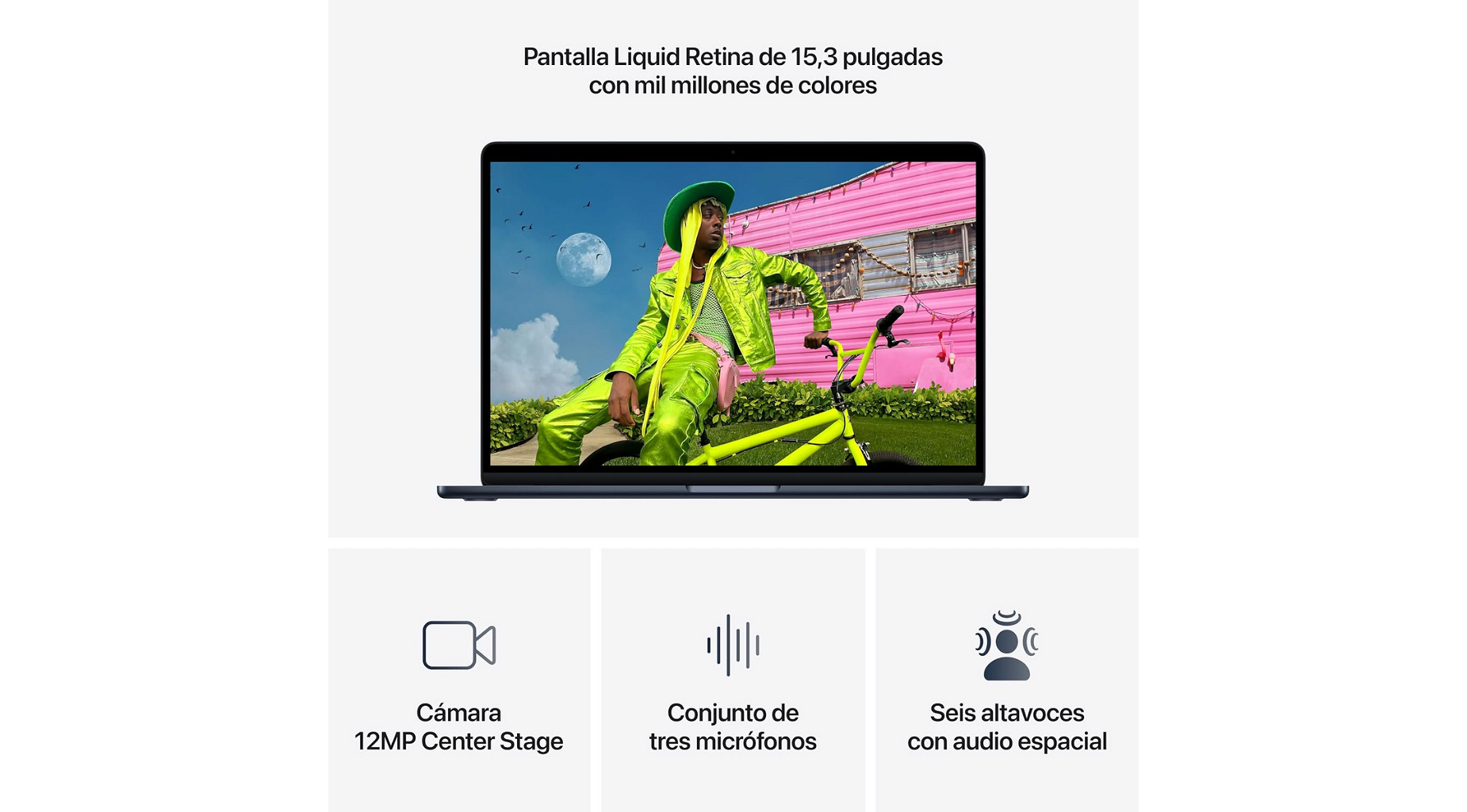 MacBook Air M5 2026 15.3" - 16GB - 1TB - Medianoche - Foto 5