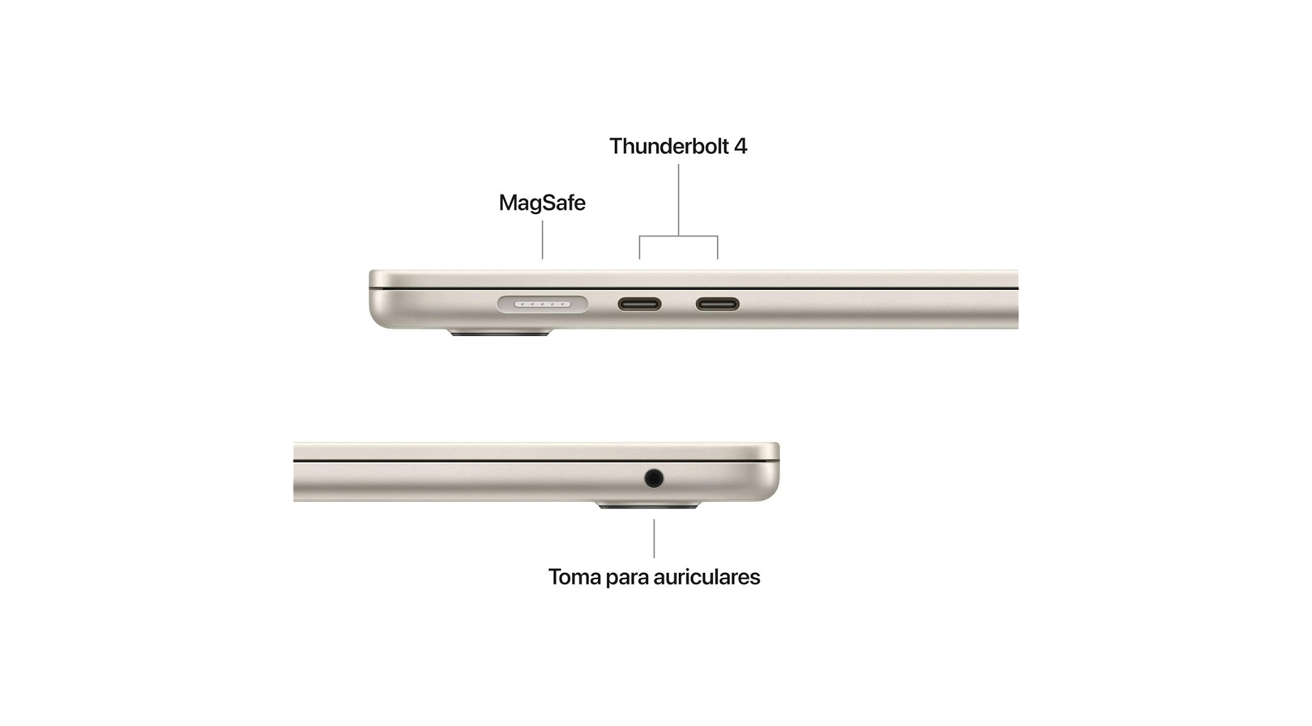 MacBook Air M5 2026 15.3" - 16GB - 512GB - Blanco Estelar - Foto 3