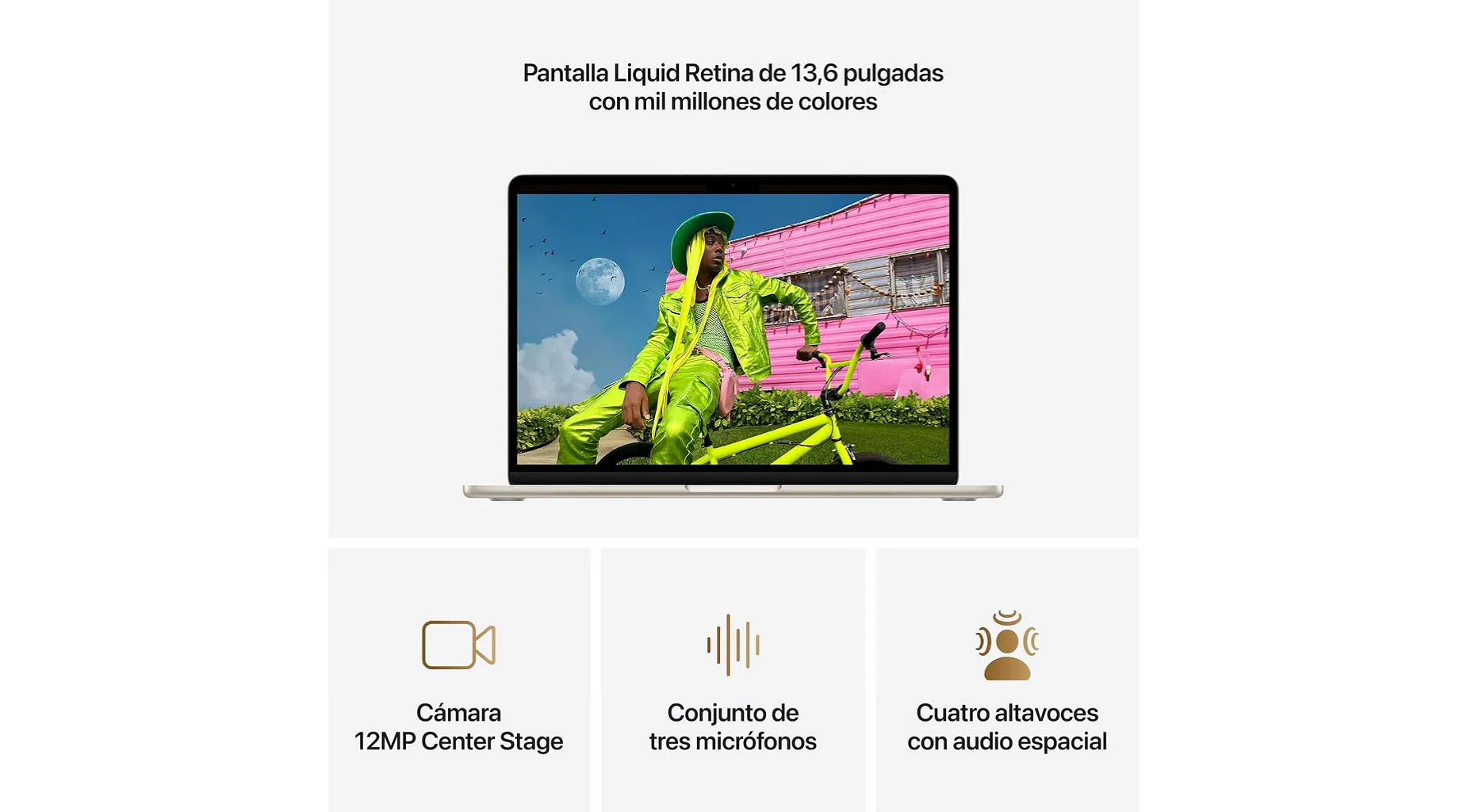 MacBook Air M5 2026 13.6" - 16GB - 512GB - Blanco Estelar - Foto 5