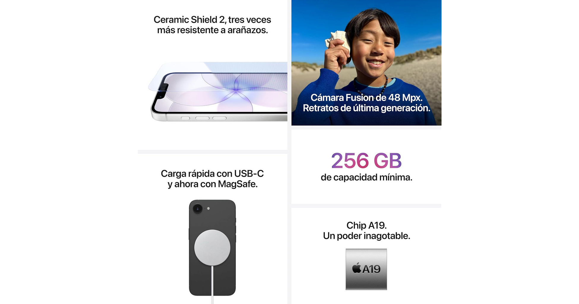 Apple iPhone 17e 256GB - 48MP - ESim - Negro - Foto 4