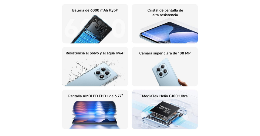 Celular Xiaomi Redmi Note 15 256GB - 8GB - 108MP - Verde Bosque _ FotoThumb