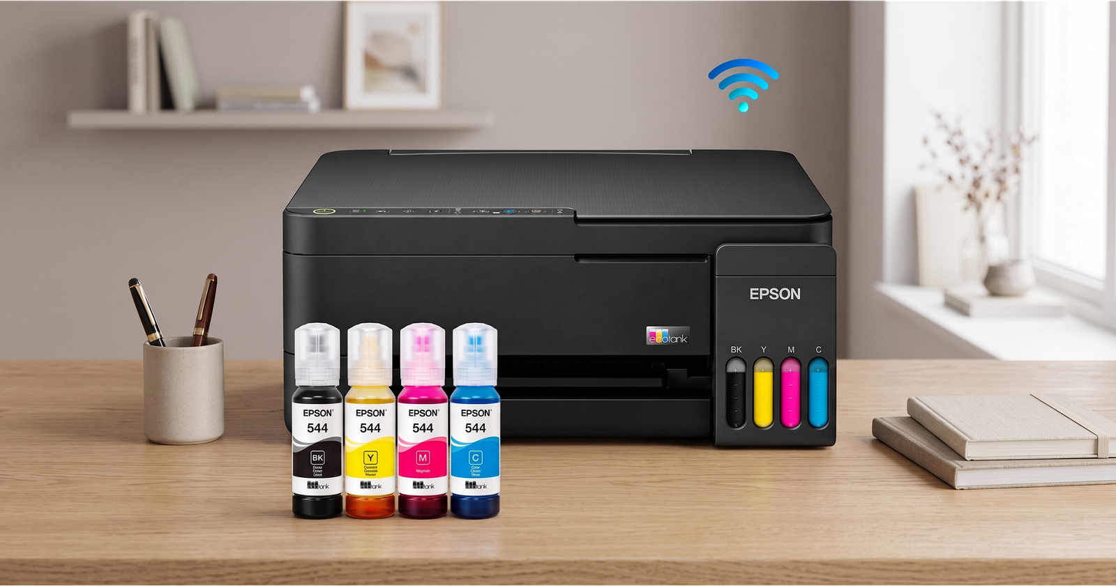 Impresora Multifunción Epson EcoTank L3350 - Sistema Continuo - WiFi - Foto 4