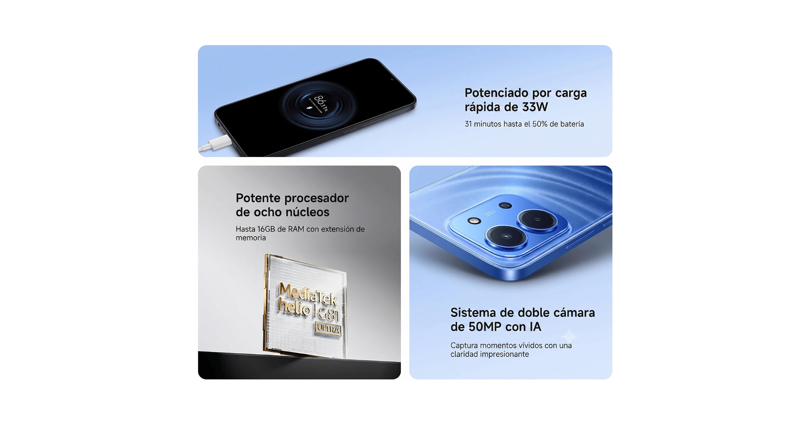 Celular Xiaomi Redmi 15C 128GB - 4GB - 50MP - Azul Claro de Luna - Foto 6
