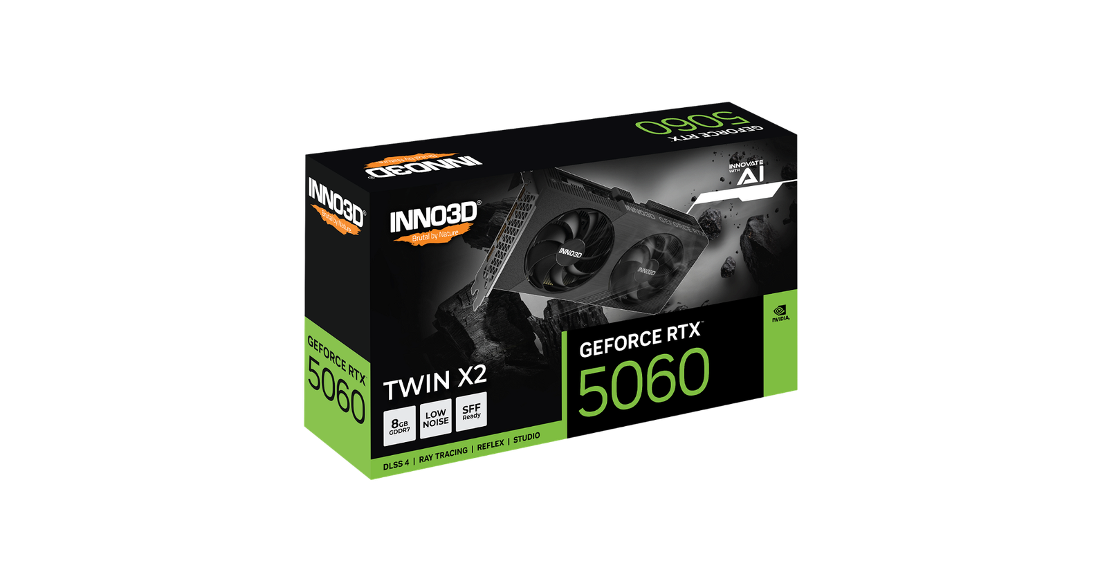 Tarjeta de Video Inno3d NVIDIA GeForce RTX 5060 Twin X2 8GB - Negra - Foto 3