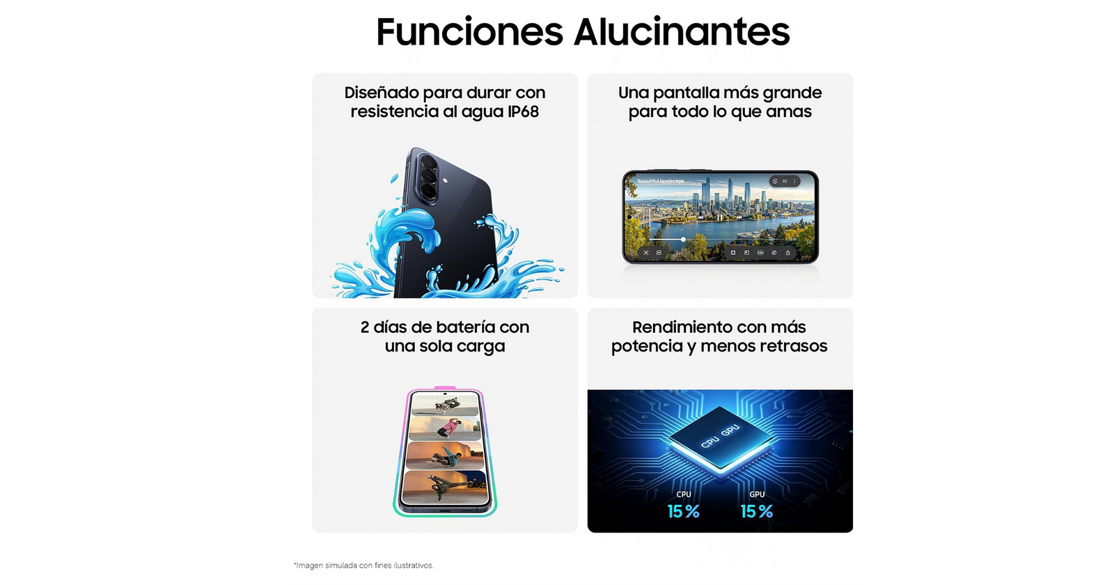 Celular Samsung Galaxy A57 5G 128GB - 8GB - 50MP - Gris - Foto 5