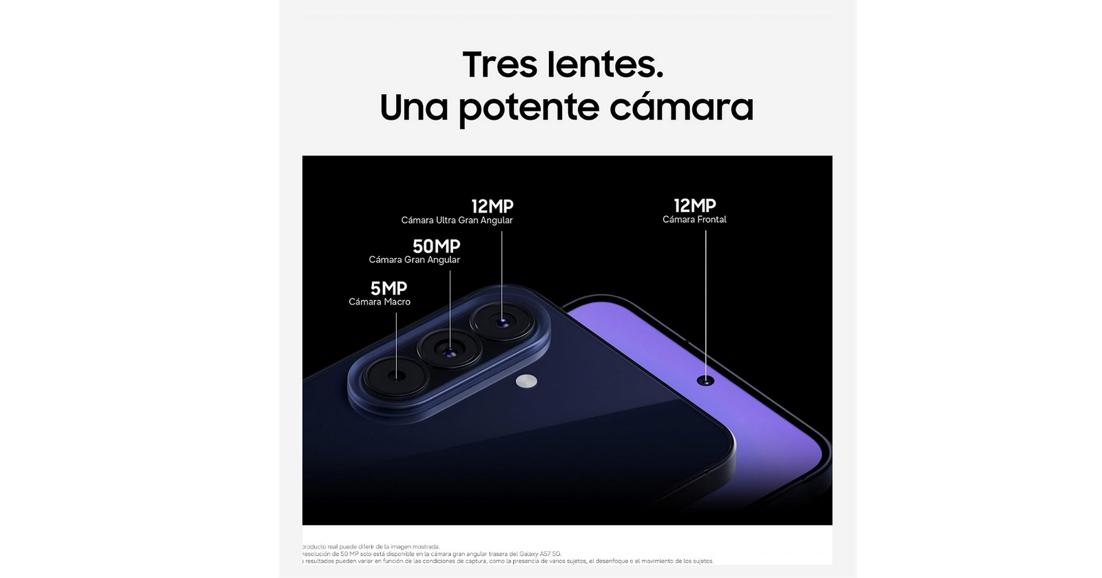 Celular Samsung Galaxy A57 5G 256GB - 8GB - 50MP - Lila - Foto 8
