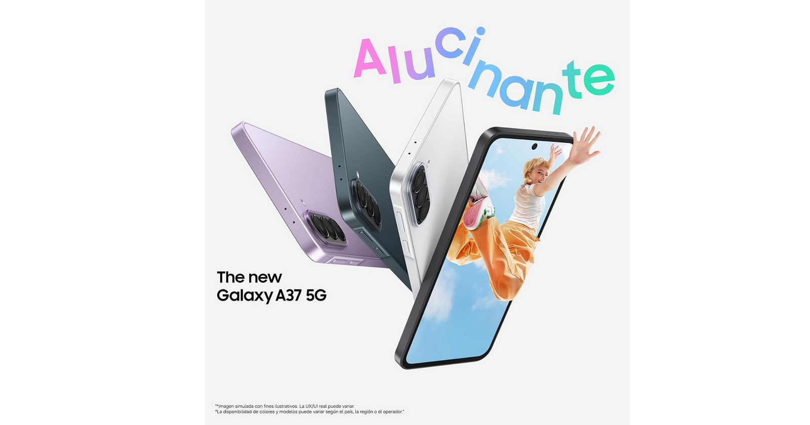 Celular Samsung Galaxy A37 5G 256GB - 8GB - 50MP - Blanco - Foto 2