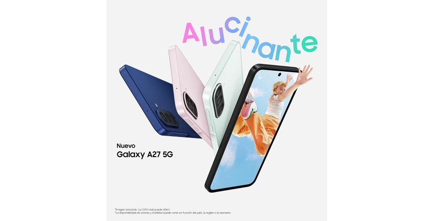 Celular Samsung Galaxy A27 5G 256GB - 8GB - 50MP - Rosado Claro _ FotoThumb