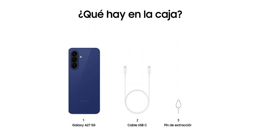 Celular Samsung Galaxy A27 5G 256GB - 8GB - 50MP - Azul _ FotoThumb