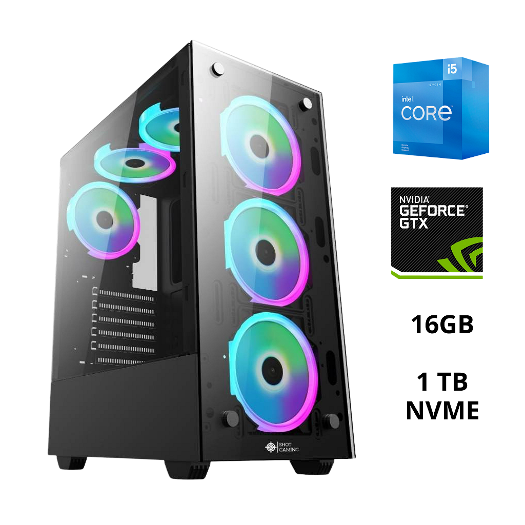Pc Torre Computadora Gamer Core I5-10400F - 16Gb - 1TB NVME - GTX1650 4GB - 4 Fan ARGB _ Foto