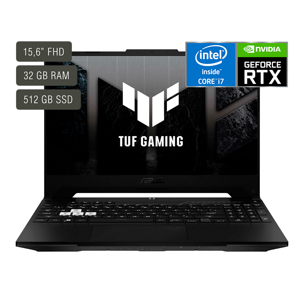 Notebook Asus Tuf Gaming 15,6'' FHD - Core i7 12650H - 32Gb - 512Gb - Rtx3070 8Gb - Win11 - Foto 1