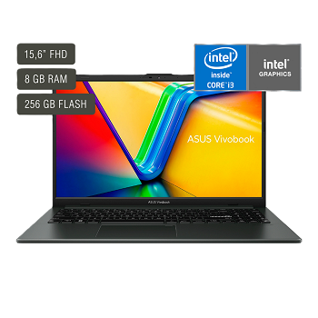 Notebook Asus Vivobook E1504GA 15,6" FHD - Core I3 - 8Gb - 256Gb - Win11 _ FotoThumb
